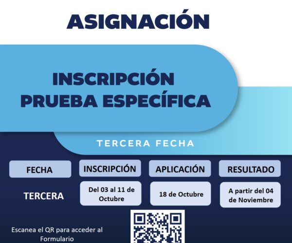 PRUEBA ESPECÍFICA TERCERA FECHA